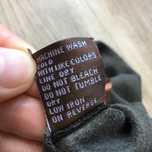 J. McLaughlin Lori Faux Suede Pants Olive XS - Picture 13 of 13